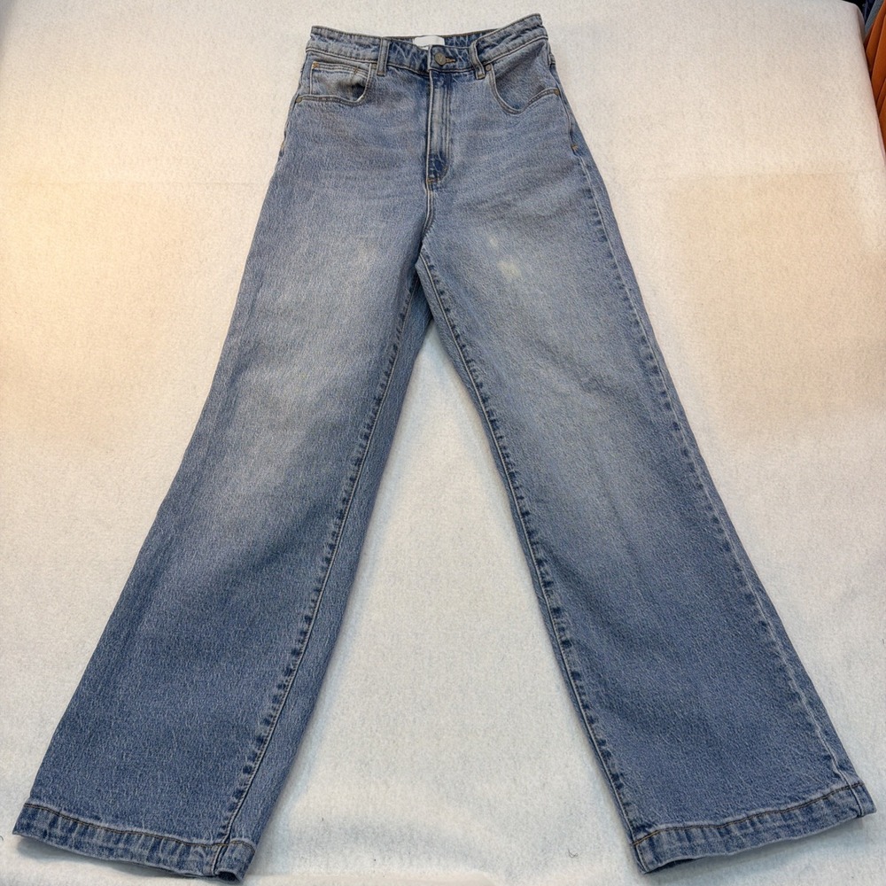 High-Rise Wide Leg Women's Jeans - Light Blue